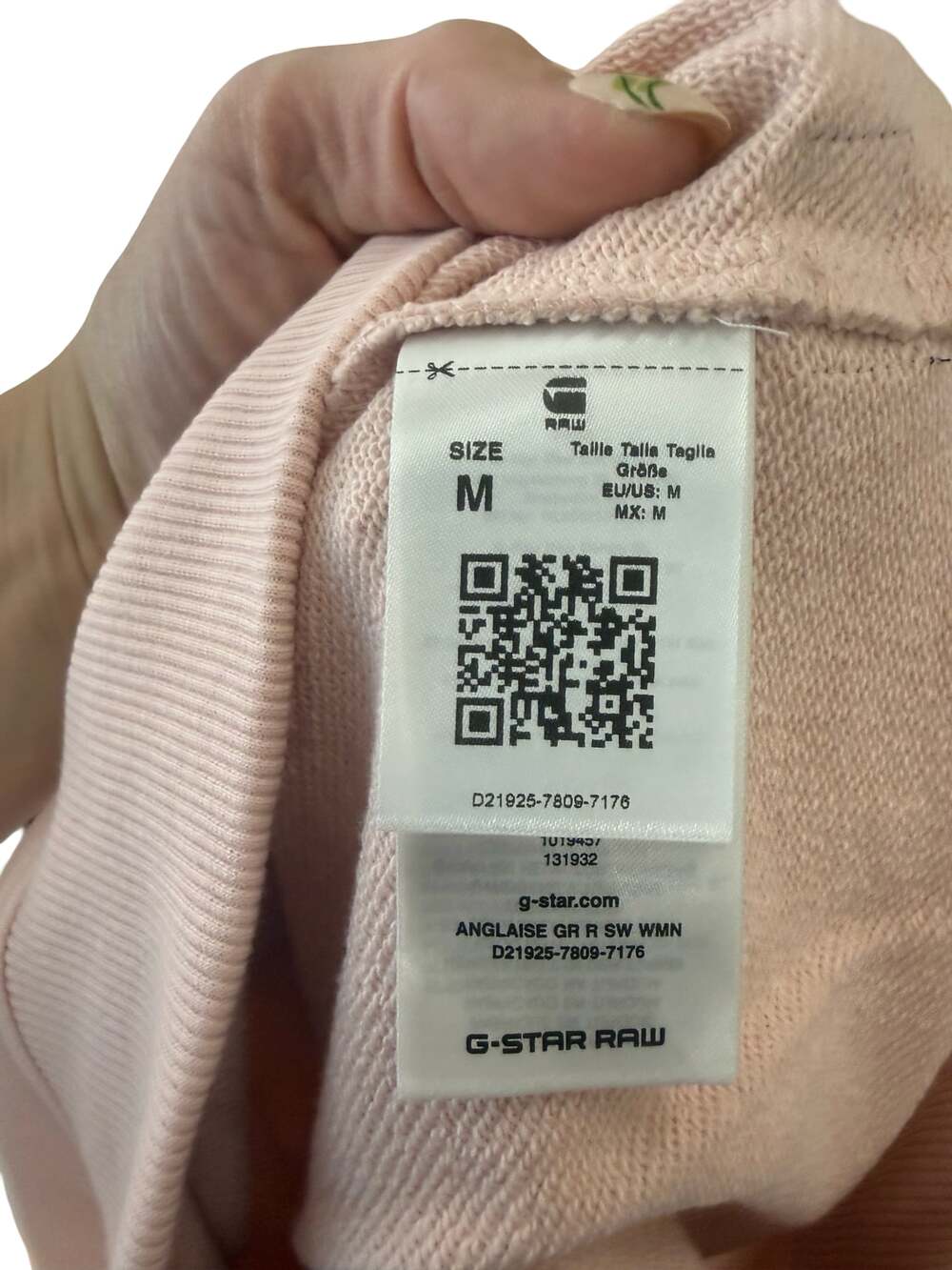G-Star Raw Anglaise Graphic Sweatshirt Pink Size M - Picture 9 of 12